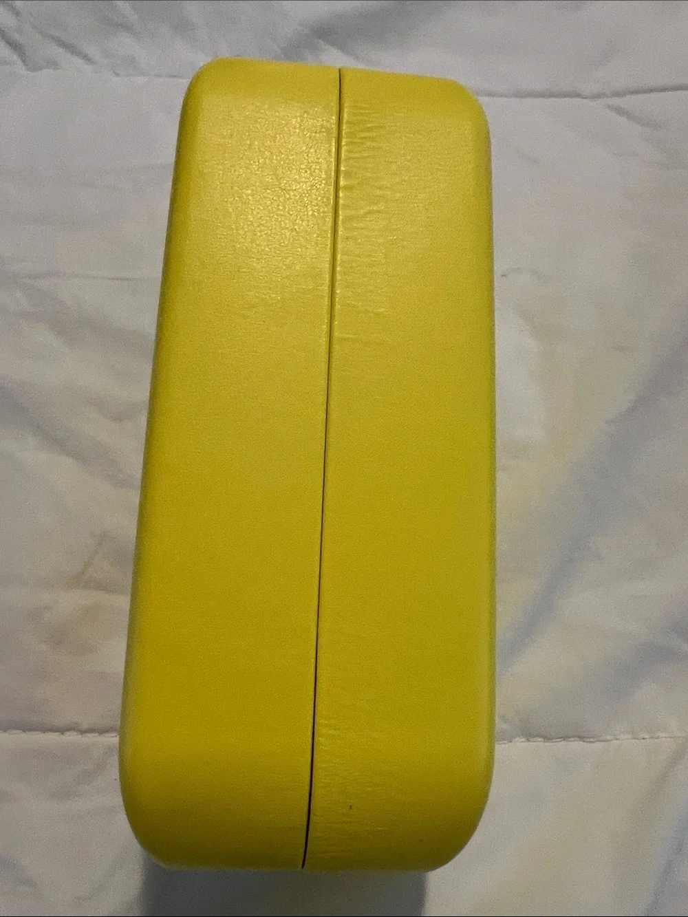 Marc Jacobs Yellow and Black Eyewear/Accessory Case with Branded Cloth